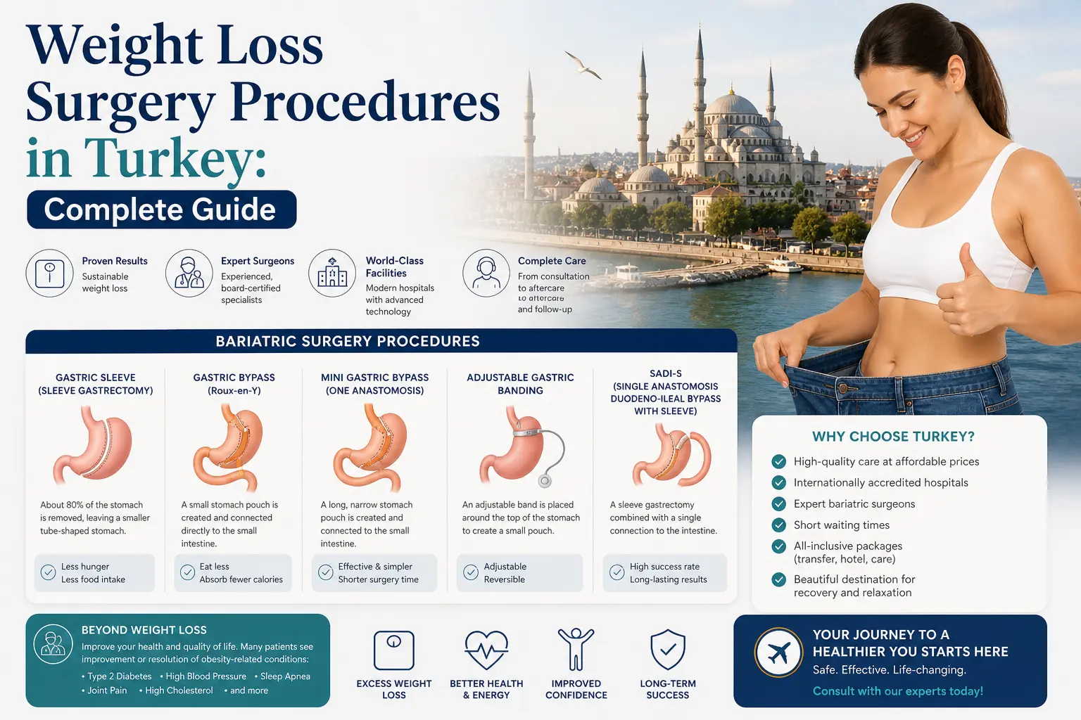 Weight Loss Surgery Procedures in Turkey 2026