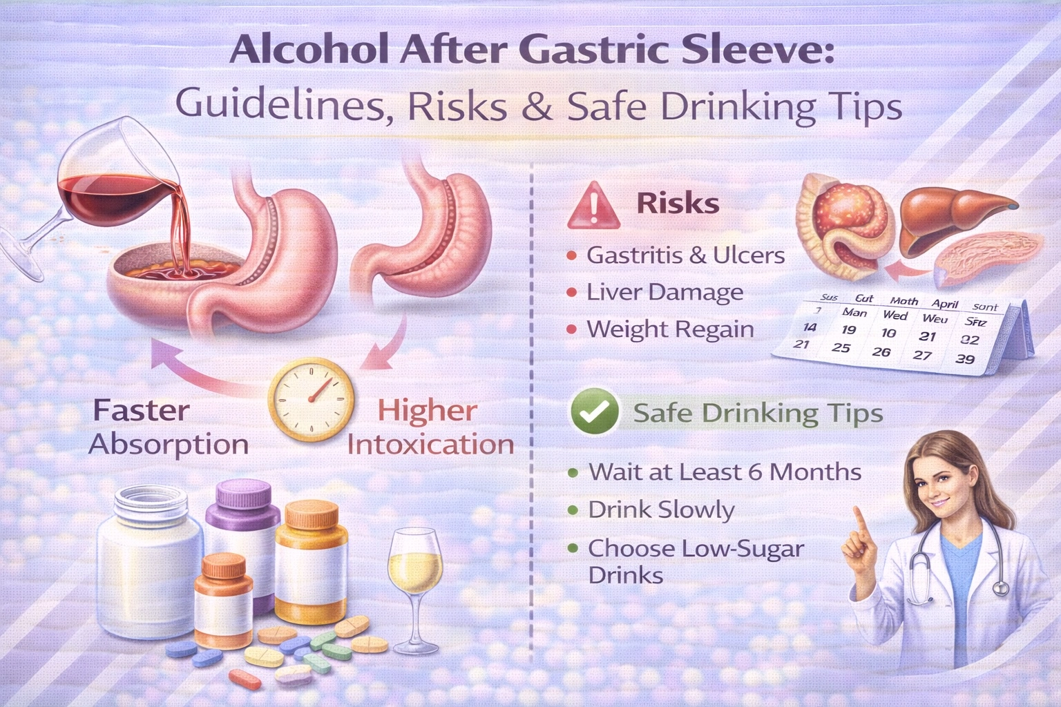 Alcohol After Gastric Sleeve- Guidelines, Risks & Safe Drinking Tips