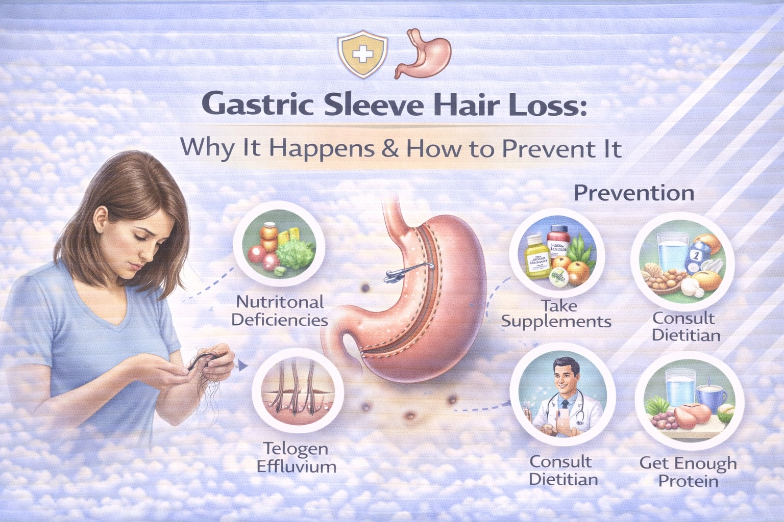 Gastric Sleeve Hair Loss- Why It Happens & How to Prevent It