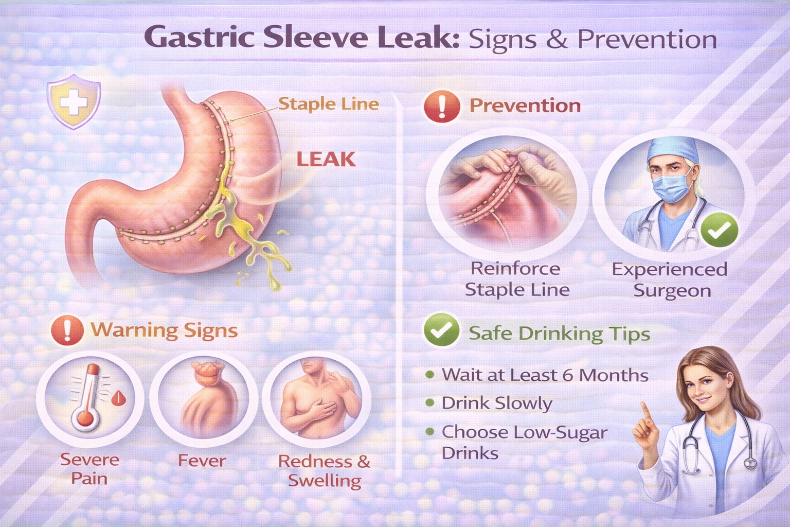Gastric Sleeve Leak- Signs Prevention