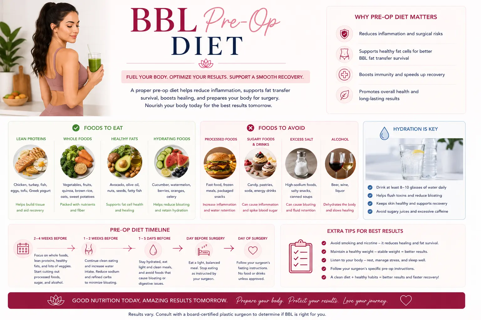 BBL Pre-Op Diet guide